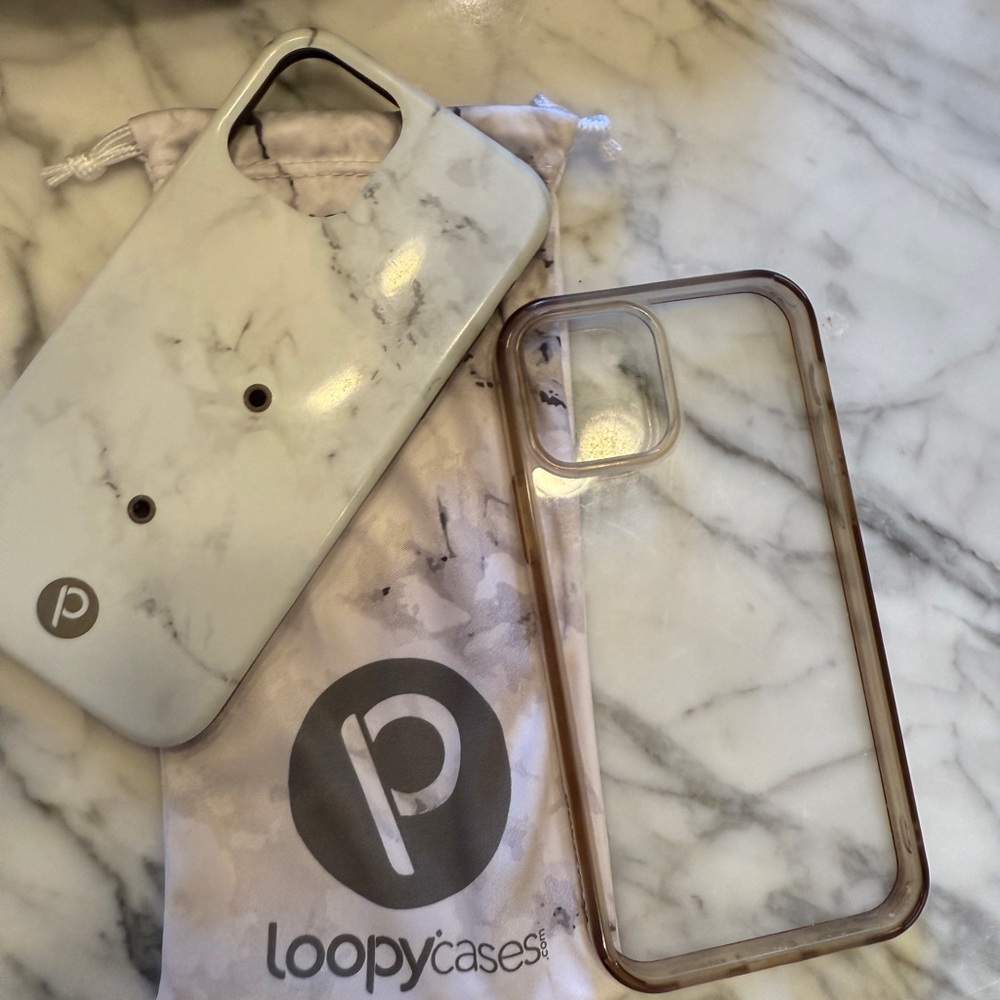 Loopy Case Marble for iPhone 11 Pro. Clear unbranded case
